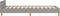 vidaXL - Bedframe - zonder - matras - 80x200 - cm - stof - lichtgrijs