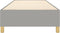 vidaXL - Bedframe - zonder - matras - 80x200 - cm - stof - lichtgrijs