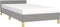 vidaXL - Bedframe - zonder - matras - 80x200 - cm - stof - lichtgrijs
