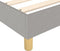 vidaXL - Bedframe - zonder - matras - 80x200 - cm - stof - lichtgrijs