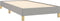 vidaXL - Bedframe - zonder - matras - 80x200 - cm - stof - lichtgrijs