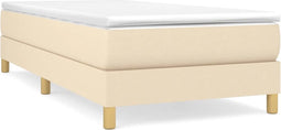 vidaXL - Bedframe - zonder - matras - 80x200 - cm - stof - crèmekleurig