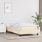 vidaXL - Bedframe - zonder - matras - 80x200 - cm - stof - crèmekleurig