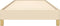 vidaXL - Bedframe - zonder - matras - 80x200 - cm - stof - crèmekleurig