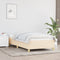 vidaXL - Bedframe - zonder - matras - 80x200 - cm - stof - crèmekleurig
