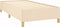 vidaXL - Bedframe - zonder - matras - 80x200 - cm - stof - crèmekleurig