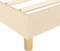 vidaXL - Bedframe - zonder - matras - 80x200 - cm - stof - crèmekleurig