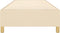 vidaXL - Bedframe - zonder - matras - 80x200 - cm - stof - crèmekleurig