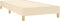 vidaXL - Bedframe - zonder - matras - 80x200 - cm - stof - crèmekleurig