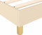 vidaXL - Bedframe - zonder - matras - 80x200 - cm - stof - crèmekleurig