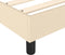 vidaXL - Bedframe - zonder - matras - 80x200 - cm - stof - crèmekleurig