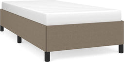 vidaXL - Bedframe - zonder - matras - 80x200 - cm - stof - taupe