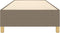 vidaXL - Bedframe - zonder - matras - 80x200 - cm - stof - taupe