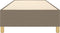 vidaXL - Bedframe - zonder - matras - 80x200 - cm - stof - taupe