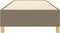 vidaXL - Bedframe - zonder - matras - 80x200 - cm - stof - taupe