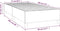 vidaXL - Bedframe - zonder - matras - 80x200 - cm - stof - zwart