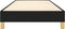 vidaXL - Bedframe - zonder - matras - 80x200 - cm - stof - zwart