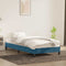 vidaXL - Bedframe - zonder - matras - 80x220 - cm - fluweel - donkerblauw