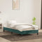 vidaXL - Bedframe - zonder - matras - 80x220 - cm - fluweel - donkergroen