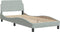 vidaXL - Bedframe - zonder - matras - 90x190 - cm - fluweel - lichtgrijs