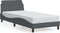 vidaXL - Bedframe - zonder - matras - 90x190 - cm - fluweel - donkergrijs