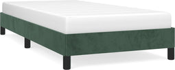 vidaXL - Bedframe - zonder - matras - 90x190 - cm - fluweel - donkergroen