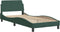 vidaXL - Bedframe - zonder - matras - 90x190 - cm - fluweel - donkergroen