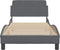 vidaXL - Bedframe - zonder - matras - 90x190 - cm - fluweel - donkergrijs