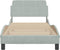 vidaXL - Bedframe - zonder - matras - 90x190 - cm - fluweel - lichtgrijs