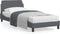 vidaXL - Bedframe - zonder - matras - 90x190 - cm - fluweel - donkergrijs
