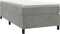 vidaXL - Bedframe - zonder - matras - 90x190 - cm - fluweel - lichtgrijs