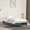 vidaXL - Bedframe - zonder - matras - 90x190 - cm - fluweel - donkerblauw