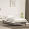 vidaXL - Bedframe - zonder - matras - 90x190 - cm - fluweel - lichtgrijs
