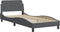 vidaXL - Bedframe - zonder - matras - 90x190 - cm - fluweel - donkergrijs