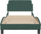 vidaXL - Bedframe - zonder - matras - 90x190 - cm - fluweel - donkergroen