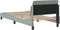 vidaXL - Bedframe - zonder - matras - 90x190 - cm - fluweel - lichtgrijs