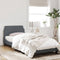 vidaXL - Bedframe - zonder - matras - 90x190 - cm - fluweel - donkergrijs
