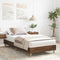 vidaXL - Bedframe - zonder - matras - 90x190 - cm - spaanplaat - bruin - eikenkleurig