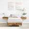 vidaXL - Bedframe - zonder - matras - 90x190 - cm - spaanplaat - bewerkt - hout