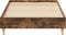 vidaXL - Bedframe - zonder - matras - 90x190 - cm - spaanplaat - gerookt - eiken