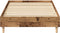 vidaXL - Bedframe - zonder - matras - 90x190 - cm - spaanplaat - bewerkt - hout
