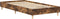 vidaXL - Bedframe - zonder - matras - 90x190 - cm - spaanplaat - gerookt - eiken