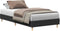 vidaXL - Bedframe - zonder - matras - 90x190 - cm - spaanplaat - zwart