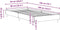 vidaXL - Bedframe - zonder - matras - 90x190 - cm - spaanplaat - zwart