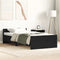 vidaXL - Bedframe - zonder - matras - 90x190 - cm - spaanplaat - zwart - eikenkleurig