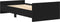 vidaXL - Bedframe - zonder - matras - 90x190 - cm - spaanplaat - zwart - eikenkleurig