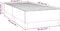vidaXL - Bedframe - zonder - matras - 90x190 - cm - stof - blauw