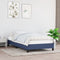 vidaXL - Bedframe - zonder - matras - 90x190 - cm - stof - blauw