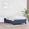 vidaXL - Bedframe - zonder - matras - 90x190 - cm - stof - blauw