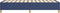 vidaXL - Bedframe - zonder - matras - 90x190 - cm - stof - blauw